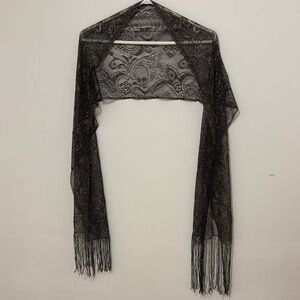 Elegant Black Lace Shawl